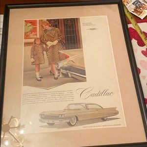 An  original advertisement for Cadillac by GM